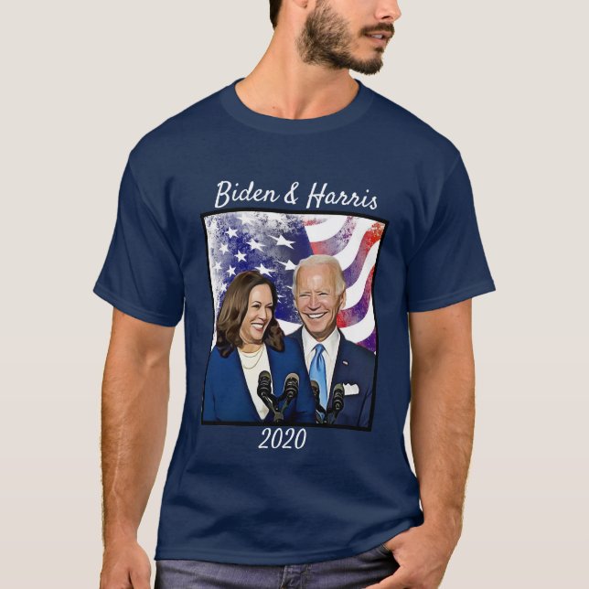 Camiseta Joe Biden y Kamala Harris 2020 para el Presidente (Anverso)