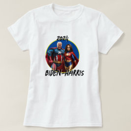 Camiseta Joe Biden y Kamala Harris como superhéroes