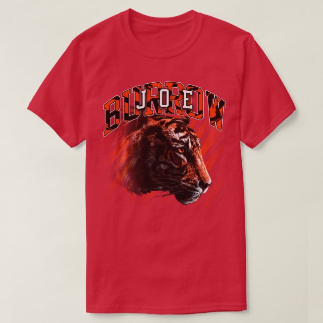 Camiseta Joe Burrow Bengals Vintage Style (Diseño del anverso)