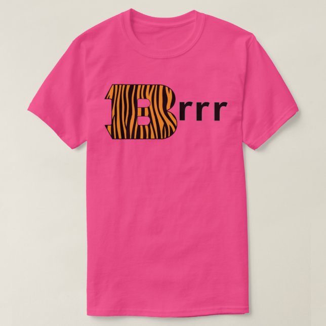 Camiseta Joe Burrow Brrr Design (Diseño del anverso)