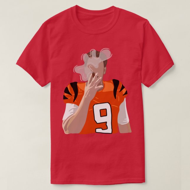 Camiseta Joe Burrow Fumar Cigar (Diseño del anverso)