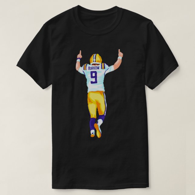 Camiseta Joe Burrow No 9 Bengals TShirt (Diseño del anverso)