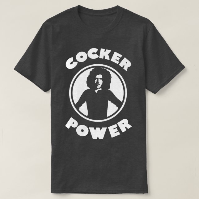 Camiseta Joe Cocker Cocker Power (Diseño del anverso)
