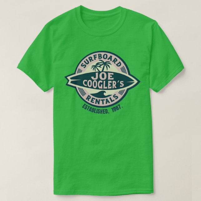 Camiseta Joe Cooglers Surfboard Rentals TShirt (Diseño del anverso)