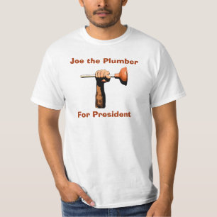 Camiseta Joe el fontanero para el presidente