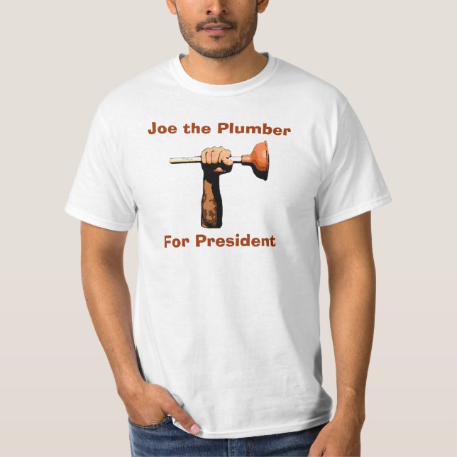 Camiseta Joe el fontanero para el presidente (Anverso)