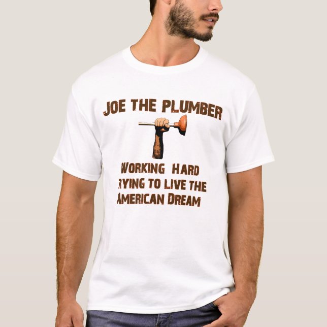 Camiseta Joe el sueño americano del fontanero (Anverso)