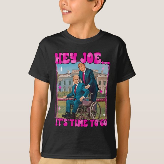 Camiseta Joe Es hora de irse divertido de Donald Trump (Anverso)