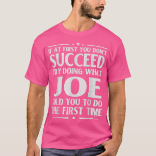 Camiseta Joe Funny Nacimiento Chiste Nombre Personalizado H