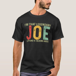 Camiseta Joe Nombre Personal Nombre Funny Joe Saying Joe