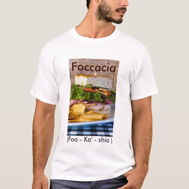 Camiseta Joel Cookston&apos; fotos 037, Foccacia de s, (Anverso)