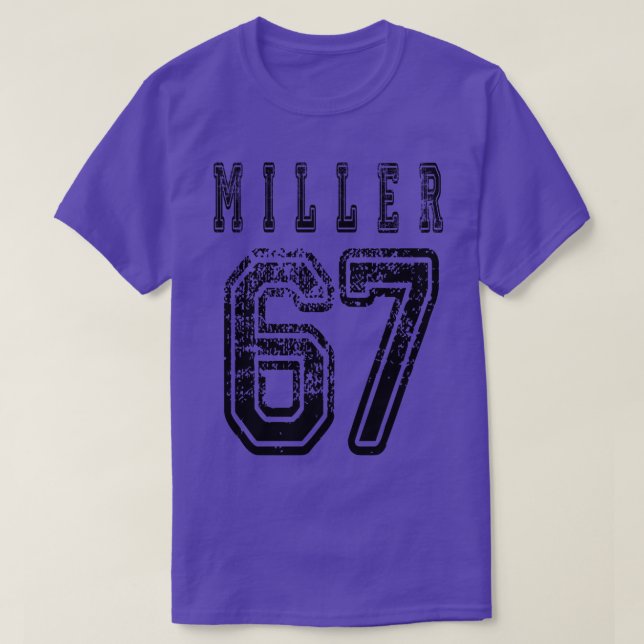 Camiseta Joel MILLER 67 College Style TV versión (Diseño del anverso)