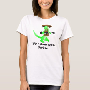 Camiseta joes Chillin del lagarto en Chelem, Yucatán