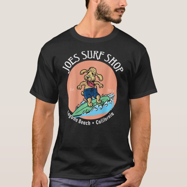 Camiseta Joe's Surf Our Dog Teddy Logo Classic Surf (Anverso)