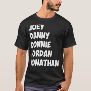 Camiseta Joey Danny Donnie Jordan Jonathan Retro Antiguo