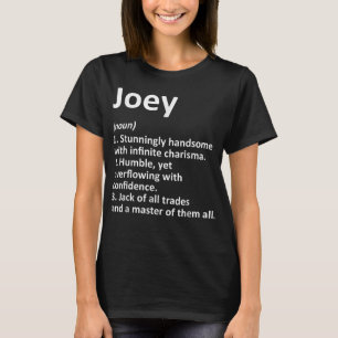 Camiseta JOEY Definition Personalized Name Funny Birthday G