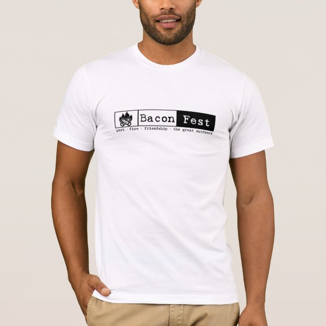 Camiseta Joey - fuego corto L blanco de la manga (Anverso)
