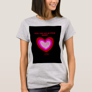 Camiseta Joful Heart Women's Light Steel Basic T Shirt