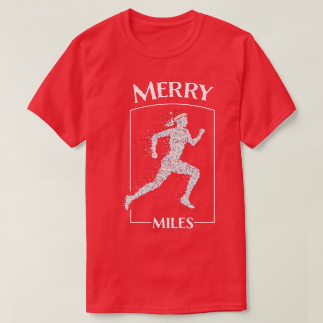 Camiseta Jogger Jogger Running Santa Hat Navidades (Diseño del anverso)