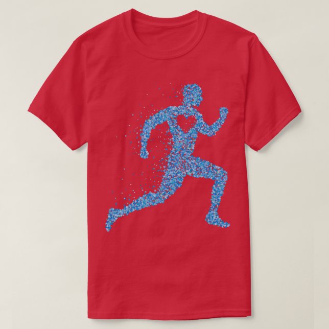 Camiseta Jogger Runner Heart Fitness Center Jogging (Diseño del anverso)