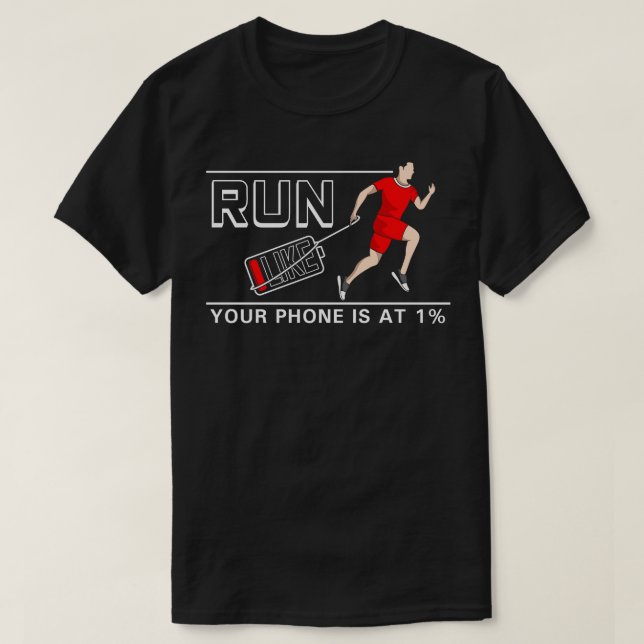 Camiseta Jogging con el teléfono móvil (Diseño del anverso)