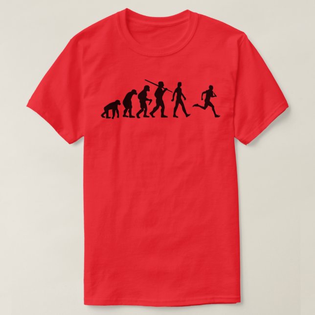 Camiseta Jogging de la evolución de los corredores (Diseño del anverso)
