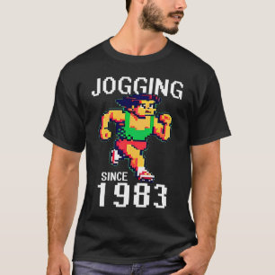 Camiseta Jogging desde 1983 Corriendo Pixel