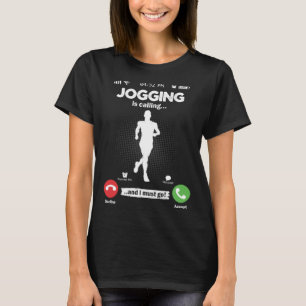 Camiseta Jogging Está Llamando Tengo Que Ir A Marathon Hobb