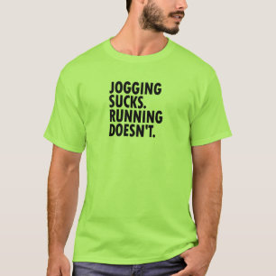 Camiseta Jogging Sucks. Correr no.