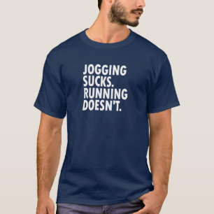 Camiseta Jogging Sucks. Correr no.