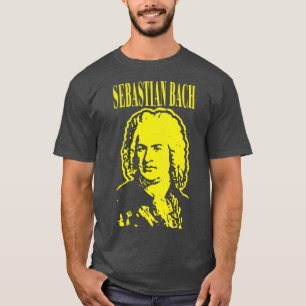 Camiseta Johann Sebastian Bach Clásico Estilo Grunge