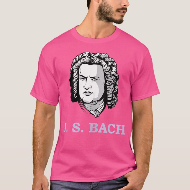 Camiseta Johann Sebastian Bach - Compositor alemán (Anverso)