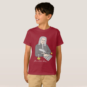 Camiseta Johann Sebastian Bach gezeichnet