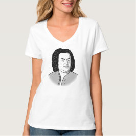Camiseta Johann Sebastian Bach Personalizado en schwarz wei