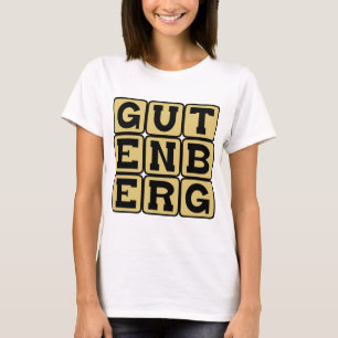 Camiseta Johannes Gutenberg, impresor alemán