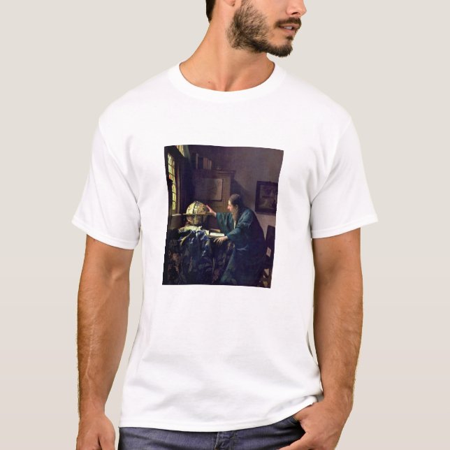 Camiseta Johannes Vermeer - El astrónomo (Anverso)