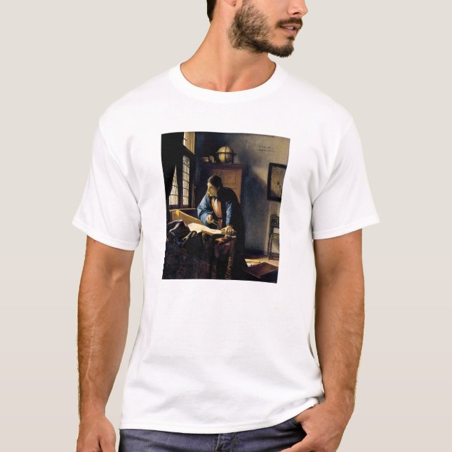 Camiseta Johannes Vermeer - El geógrafo (Anverso)