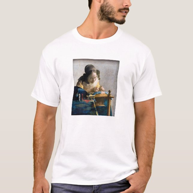 Camiseta Johannes Vermeer - El Lacemaker (Anverso)