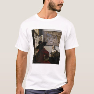 Camiseta Johannes Vermeer - Funcionario con un Chica risibl