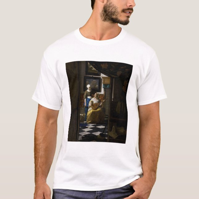 Camiseta Johannes Vermeer - La carta de amor (Anverso)