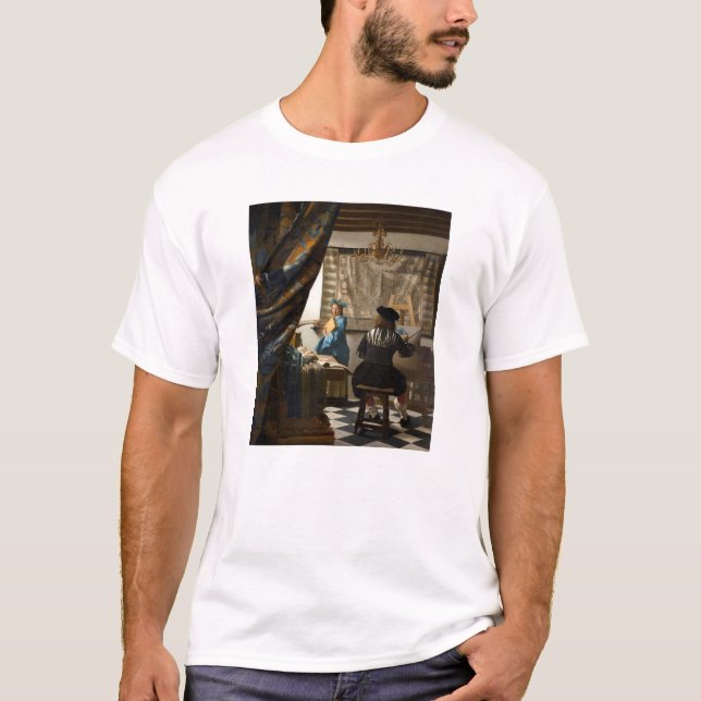 Camiseta Johannes Vermeer - La historia de la pintura (Anverso)