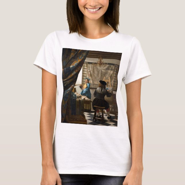 Camiseta Johannes Vermeer - La historia de la pintura (Anverso)