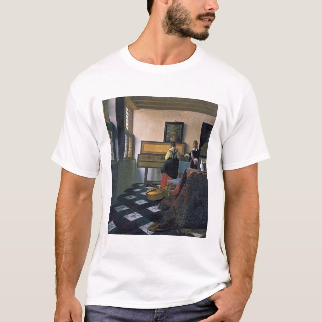 Camiseta Johannes Vermeer, van Delft, The Music Lesson (Anverso)