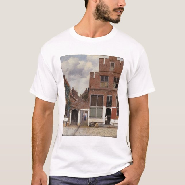 Camiseta Johannes Vermeer, Vista De Las Casas De Delft (Anverso)