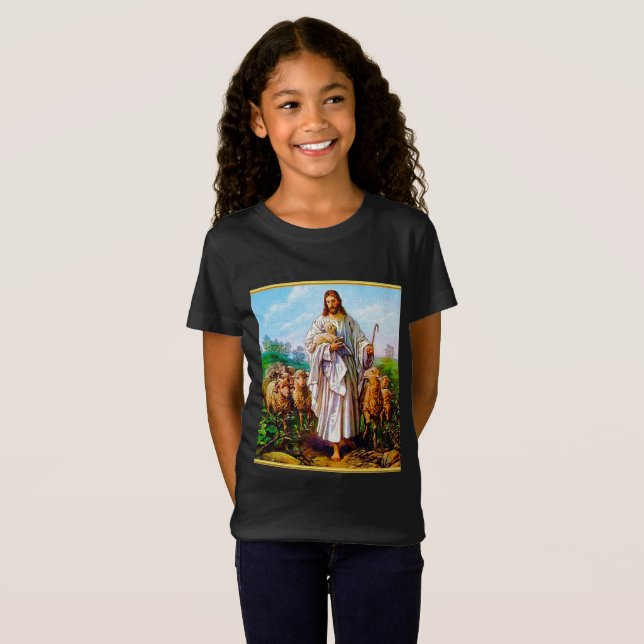 Camiseta John 10:7-21 Soy el Buen Pastor (Anverso completo)