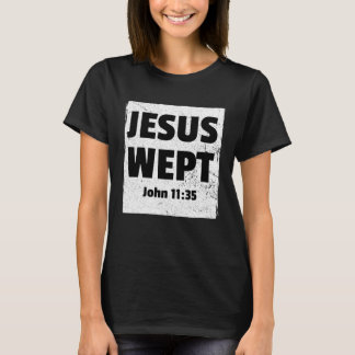 Camiseta JOHN 1135 JESUS WEPT Bíblica Cristiana Verse Compa