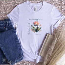 Camiseta John 14:27 Desmenuzar los corazones, una fe inqueb