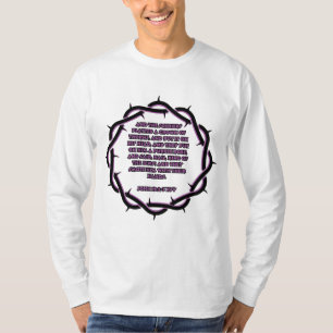 Camiseta John 19:2-3 KJV Biblia contra Escritura masculina