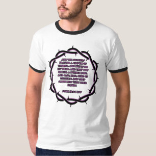 Camiseta John 19:2-3 La Biblia de KJV versus el cantante ma