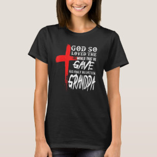 Camiseta John 316: Abuelo cristiano de la cruz cristiana
